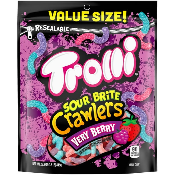 Trolli, Very Berry Sour Brite Crawlers Gummy Candy, 30.4 Oz Walmart