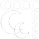thumbnail image 2 of 10Pcs Dream Catcher Anillo de hierro Aro en forma de Dream Catcher Aro DIY Dreamcatcher hecho a mano (5pcs pequeña + 5pcs grande), 2 of 6