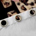 thumbnail image 4 of Erosebridal Fashion Women Cheetah Print Blackout Curtains Set of 2 (52x84 Each) For Kids,Letter E Initial Monogram Window Curtains, 4 of 7