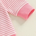 thumbnail image 4 of Baby Girl Knit Outfit Set Farm Animal Embroidery Long Sleeve Top with Striped Pants Two Piece Toddler Fall Clothing for Girls, 4 of 8