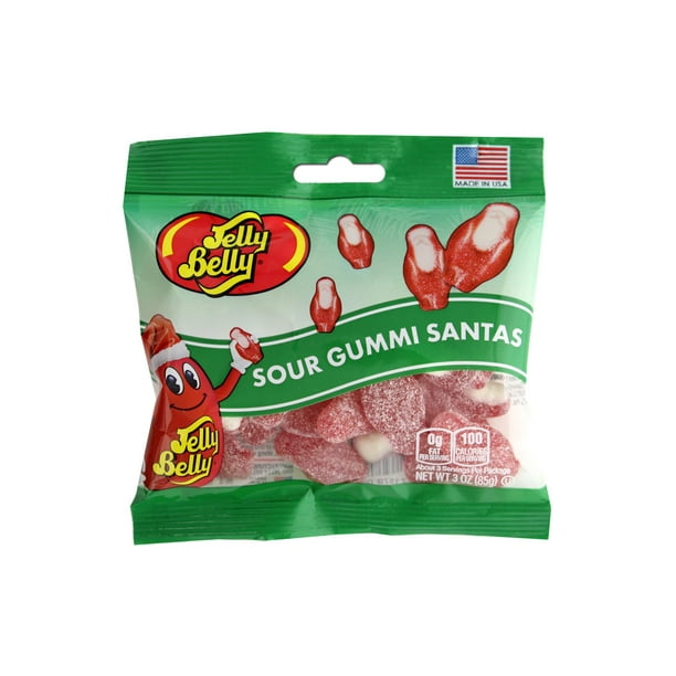 Jelly Belly Confections 3oz Sour Gummi Santas