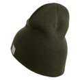 thumbnail image 2 of Navy Veteran Letters Symbol Embroidered Heavyweight Classic Knit YP Short Beanie - Olive OSFM, 2 of 5