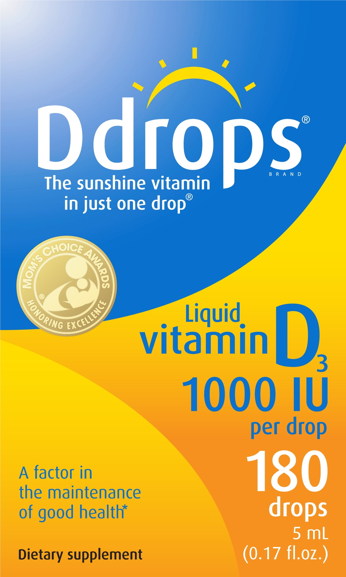 Ddrops Vitamin D Liquid Drops, The Sunshine Vitamin In Just One Drop