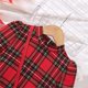 thumbnail image 5 of Odeerbi 2-7 Años Conjunto de Navidad Para Niña Vestido Bodycon A Cuadros Con Bolso Vestido de Algodón de Manga Larga A Cuadros Conjunto de Dos Piezas, 5 of 8