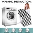 thumbnail image 6 of Black and White Small Checkered Pattern Wearable Oversized Blanket,Wearable Blanket Hoodie for Adults,Cozy Hooded Blankets with Super Pockets,Super Warm Fuzzy Pullover for Women & Men, 6 of 6