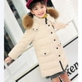thumbnail image 5 of ATOGUTA Jackets for Girls Winter Warm Thick Hooded Down Coat Down Jacket Padded Overcoat White, Size 2T-12, 5 of 6