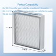thumbnail image 5 of 2 Pack Humidifier Vapor Water Pad Filter Compatible with GeneralAire 990-13 G13 Humidifier Replacement Evaporator Pad Media Filter for Models 990 709, 5 of 5