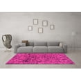 thumbnail image 3 of Ahgly Company Indoor Rectangle Abstract Pink Modern Area Rugs, 2' x 3', 3 of 4