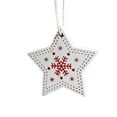 thumbnail image 1 of Fall Decorations For Home Christmas Wooden Decorative Pendant With Hearts Snowflakes And Elderly Patterns. Small Wooden Pendant With Hanging Decorations, 1 of 9