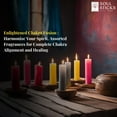 thumbnail image 4 of SOUL STICKS 4" Scented Ritual Candles Chime Taper Premium Candles 20 pcs for Rituals, Ceremonies, Meditation, Altar and Spells 7 Chakras, 4 of 6