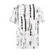 thumbnail image 4 of Camiseta estampada de manga corta COTECRAM, modelo túnica, de verano, talla XL, color negro, 4 of 6