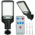 thumbnail image 1 of LED Solar Street Light Solar Wall Light with 1200mAh Battery Waterproof Motion Sensor Light 3 Modes Parking Lot Light with Remote Control for Garden Deck Yard Garage, 1 of 8