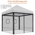 thumbnail image 6 of InstaHibit 4 Pcs Zippered Canopy Tent Walls Mesh Sidewalls for Pop Up 10 ft Canopy Side Wall Fair w/ Service Windows, 6 of 10