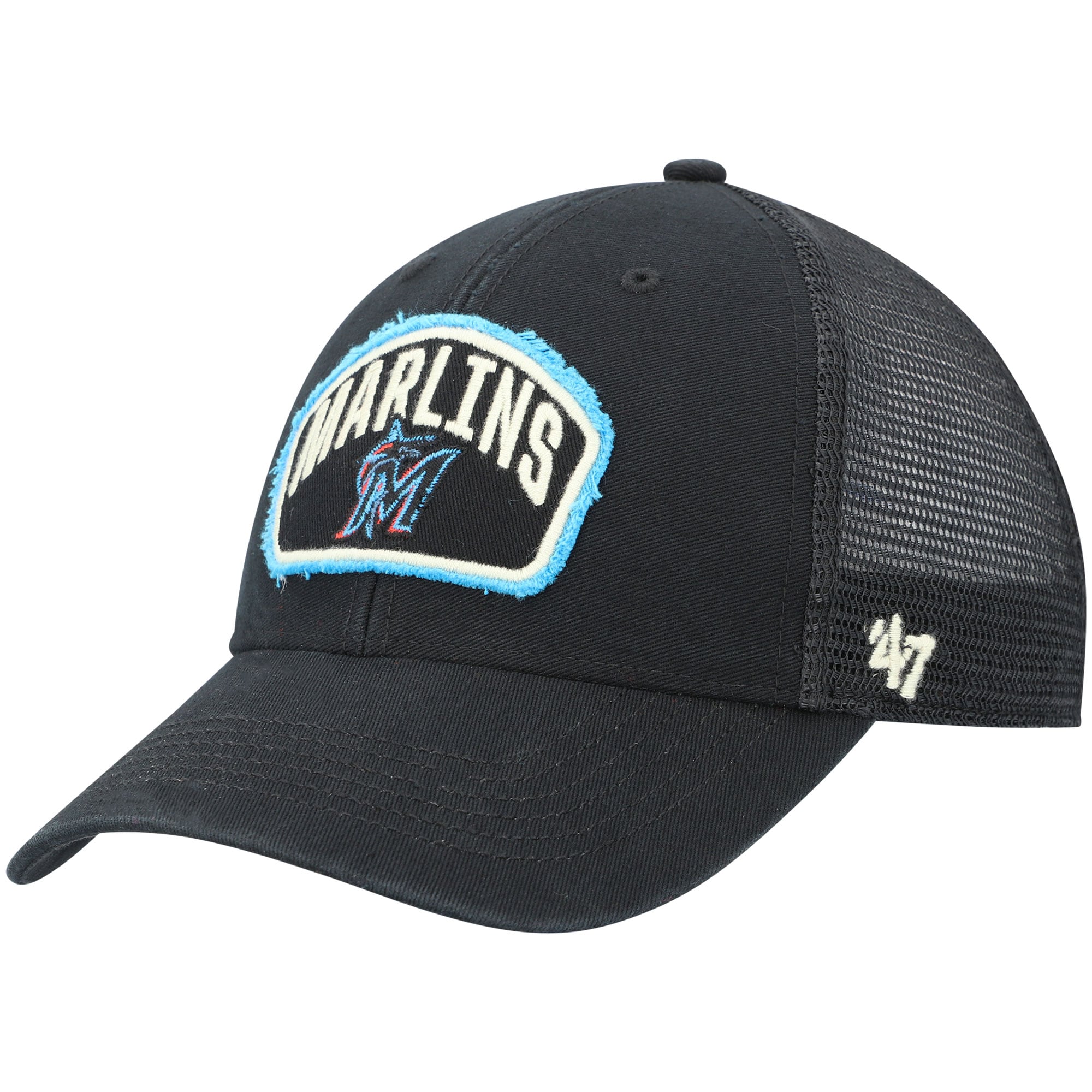 Miami Marlins Black Cledus MVP Trucker Snapback Hat Ghana Ubuy