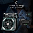 thumbnail image 5 of Ventilador de Camping|10400 mAh Ventilador Portátil Solar y USB Recargable|Ventiladores de Escritorio Solar con Linterna LED Temporizador 4 Velocidades para Aire Libre Exteior Interior y Emergencias, 5 of 5