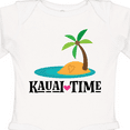 thumbnail image 4 of Inktastic Kauai Time Hawaii Island Boys or Girls Long Sleeve Baby Bodysuit, 4 of 5