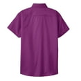 thumbnail image 2 of Mafoose Women's Comfortable Short Sleeve Easy Care Shirt Deep Berry 2XL, 2 of 3