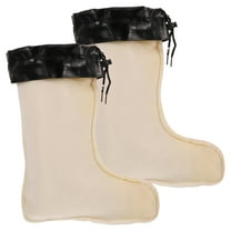 ELAYARD Thick Boot Lining Covers Comfortable Boot Liners Long Plush Cotton White 1 Pair