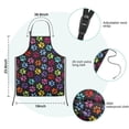 thumbnail image 7 of Colorful Animal Footprints Kids Aprons for Girls and Boys,Adjustable Neck Strap Toddler Aprons for Kids Cooking Baking, 7 of 7