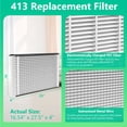 thumbnail image 3 of 2 Pack 413 Replacement Filter Compatible with AprilAire Whole House Air Purifier 1410, 1610, 2410, 2416, 3410, 4400, MERV 13, 16 x 25 x 4 Air Filter, 3 of 6