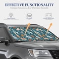 thumbnail image 4 of Kdxio Dogs Print 2-Piece Sun Shade Front Windshield - Foldable Car Front Window Sunshades for Most Sedans SUV Truck-Large, 4 of 6
