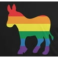 thumbnail image 4 of Old Glory Mens LGBT Gay Democrat Pride Donkey Short Sleeve Graphic T Shirt, 4 of 6