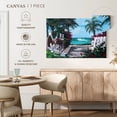 thumbnail image 5 of Elephant Stock Pathway Paradise Wall Art - Horizontal Canvas Wall Art - Bedroom Wall Decor - Beach Canvas - Turquoise And Green Decor By Scott Westmoreland - 39" x 26", 5 of 8