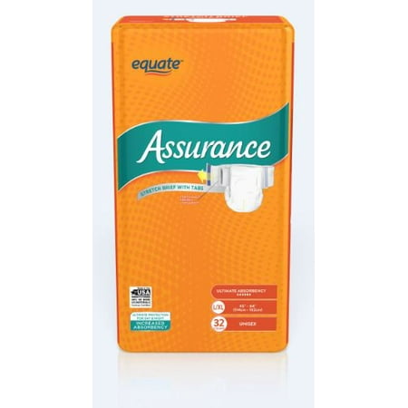 Assurance Incontinence Stretch Briefs With Tabs Unisex, Ultimate, L/XL, 32 (Best Overnight Incontinence Briefs)