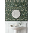 thumbnail image 2 of NextWall  Honeysuckle Trail Peel and Stick Wallpaper 20.9 in. W x 18 ft. L - Teal & Moss Green, 2 of 11