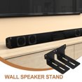 thumbnail image 3 of UPOUART 1 Set Black Speaker Wall Mount Stand for Efficient Audio Enthusiasts, 3 of 8