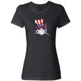 thumbnail image 3 of Inktastic 4th of July Patriot Shark Women's T-Shirt, 3 of 5