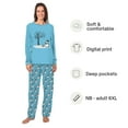 thumbnail image 2 of Snowman And Dog Matching Family Christmas Pajamas, Christmas Pjs With Pockets, Size NB - Men 6XL, 2 of 7