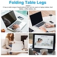 thumbnail image 2 of SHOWERORO 4 Pcs Pieds Porteurs pour Bureau Fer Noir pour Adultes Rentrée Scolaire, 2 of 8