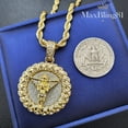 thumbnail image 5 of Angel King Gold Plated CZ Hip Hop Iced Pendant & 4mm 24" Rope Chain 2 Fashion Necklace Set, 5 of 5