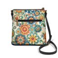 thumbnail image 2 of HELLHERO Colourful Flowers Purse Satchel, Waterproof Ladies Shoulder Purse PU Leather Durable Ladies Single Shoulder Bag for Short Trips Travel, 2 of 7