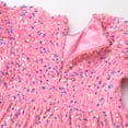 thumbnail image 6 of IDOPIP Toddler Baby Girls Sequin Velvet Tutu Dress Long Sleeve Princess Christmas Birthday Party Dresses, 6 of 9