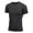 Black, variant on Men's Compression Shirt Short Sleeve Cool Dry Workout Athletic T-Shirts Sports Undershirt Performance Compression Tops