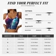 thumbnail image 4 of Rateoe Starry Multicolored Wolf Print Womens' Sports Bras Scoop Neck Sports Vest- Padded U Back Seamless High Impact Support, 4 of 7