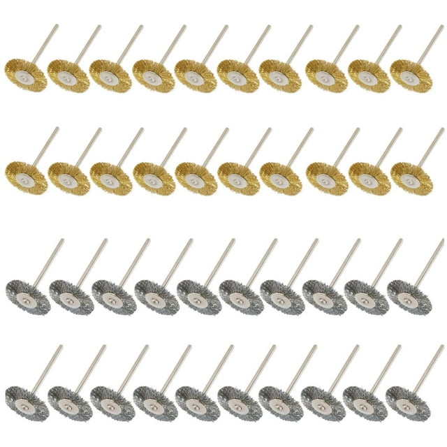 Cepillos de taza de limpieza de latón de acero de 3 mm Pulido de cepillo de alambre