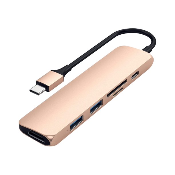 Satechi SLIM ALUMINUM TYPEC MULTIPORT ADAPTER V2 Docking station