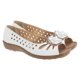 thumbnail image 2 of Boulevard - Zapatos casuales con puntera abierta modelo Punched para mujer (Blanco), 2 of 2