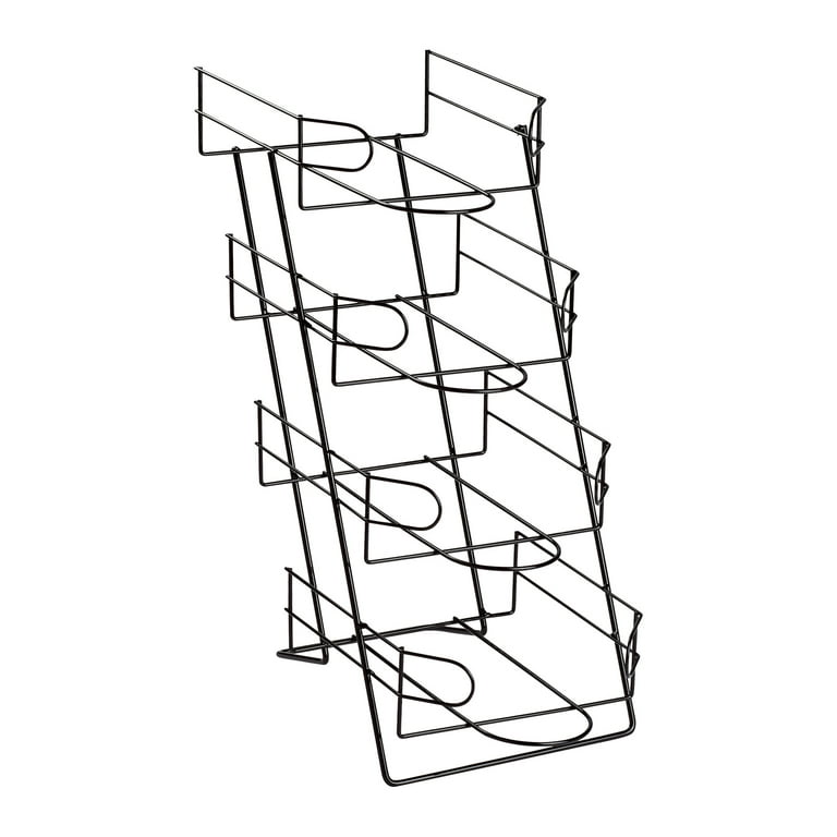 4 Tier Black Countertop Cap Hat Display Stand