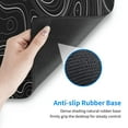 thumbnail image 6 of Topographic Map Large Gaming MousePad with Stitched Edges, Precision Control, Non-Slip Durable Rubber Base, 31.5x11.8 inch, 1lb, 3mm Thick  XL Waterproof  Mousepad for Keyboard Pad and Desk Pad,home, 6 of 8