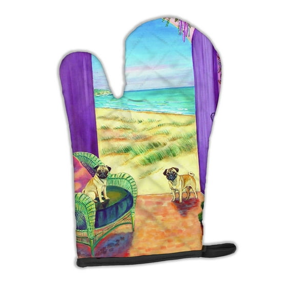 Pug Let's go Outside Oven Mitt