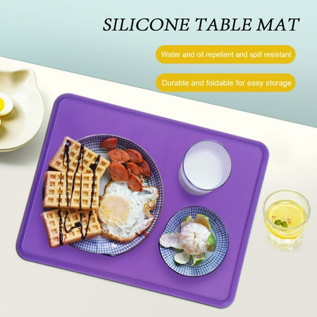 

Ludlz Placemat Table Mat Waterproof Flexible Anti-skidding Heat Insulation Pad Cup Coaster Kitchen Supplies