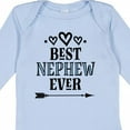 thumbnail image 4 of Inktastic Best Nephew Ever from Aunt Boys Long Sleeve Baby Bodysuit, 4 of 5