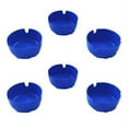 thumbnail image 6 of Set of 6 Home Brand 3" Blue Round Ashtrays, 6 of 8