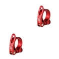 thumbnail image 2 of Greeniant Abrazadera para tija de sillín de bicicleta, abrazadera de tubo de tija de sillín de liberación rápida de aleación de aluminio, Rojo arena 34.9 mm 2piezas, 2 of 6