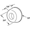 thumbnail image 2 of Prime-Line MP4713 Sliding Shower Door Bumper 7/8 In. Outside Diameter Polyurethane (10 Pack), 2 of 2