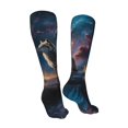 thumbnail image 3 of Pofeuu Night Sky Wolf Print Stockings, Adult Running Hiking Socks for Youth and Adult-One Size, 3 of 8